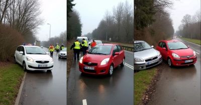 Trzy wypadki w powiecie jasielskim. Alkohol i śliska nawierzchnia